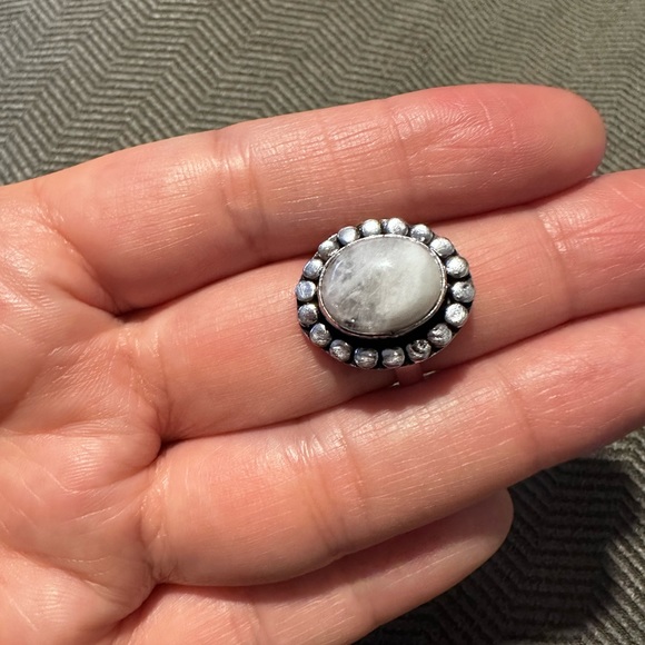 Moonstone Sterling Silver overlay ring - Picture 9 of 10